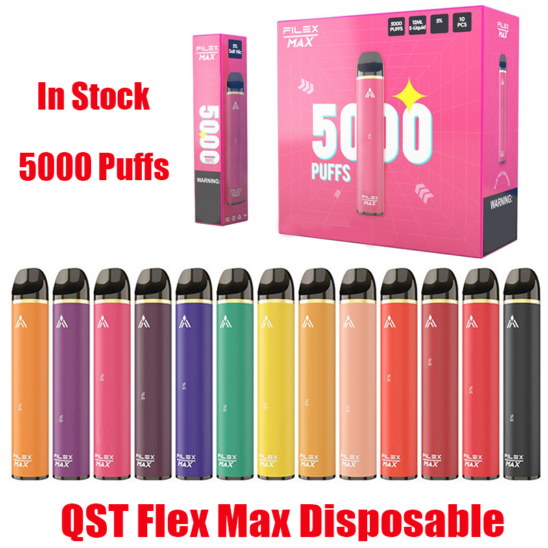 

Authentic QST FILEX Max Disposable Device Kit 5000 Puffs Prefilled 12ml Pods Vape VAPOR Stick Pen Bar Plus Flex 100% Genuine