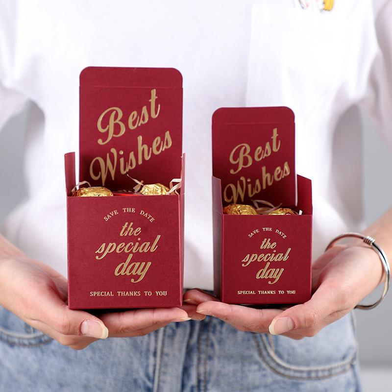 

Christmas Decorations 5pcs Creative Wedding Ribbon Candy Chocolate Packaging Box For Guests Parties And Holiday Celebrations Gift Ornaments