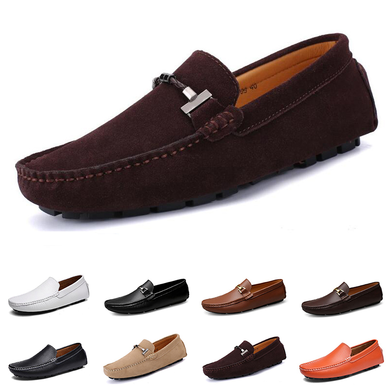 

2021 non-brand men running shoes black white grey navy blue suede mens fashion trainer sneakers outdoor jogging walking 40-45 color 205, Burgundy