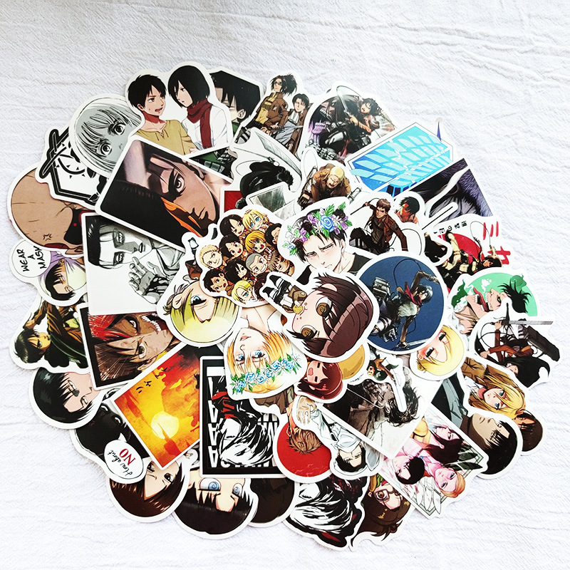 

Attacking Giant Graffiti 100 printed cute stickers high-quality waterproof repeatable pasting