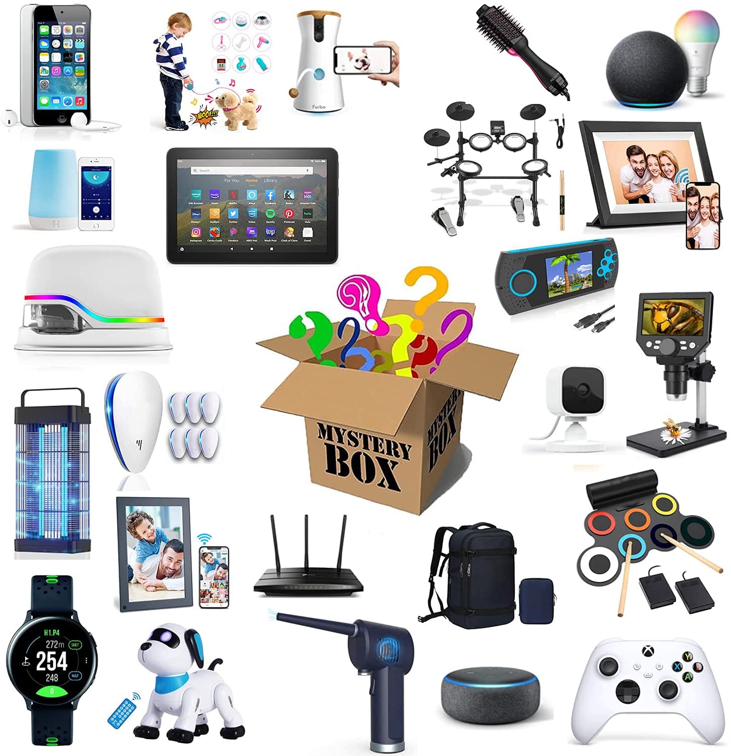 Mystery Box Electronics, Boxes Random, Birthday Surprise favors , Lucky for Adults Gift, Such As Drones, Smart Watches-E-image-719647817