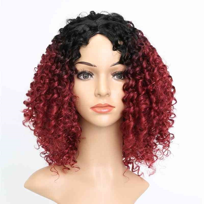 

wine roll red with gradient high temperature silk head cover