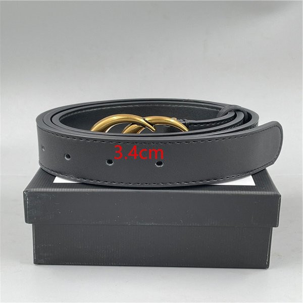 

2021 Fashion G Buckle Leather Belts with Luggage Designer Men's Women's 2.0cm3.0cm3.4cm3.8cm High Quality Belt AAA886, Black;brown
