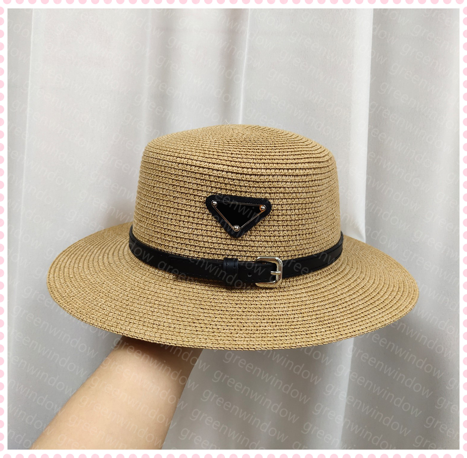 

Luxurys Designers Woman Flat Caps Hats 2021 Fashion Ms Strawhat Beach Womens Casual Bucket Hat Wide Brim Broad Bonnet Hoboo Embroidery Headwear, Blue;gray