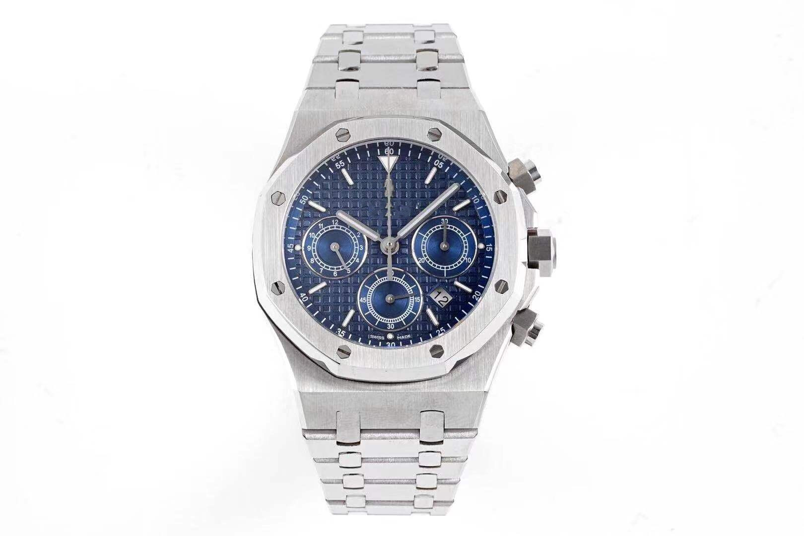 

2021 BF 26331 Men's Watch 41mm diameter V2 upgrade with 7750 chronograph movement,316 fine steel case Sapphire mirror waterproof function, As shown