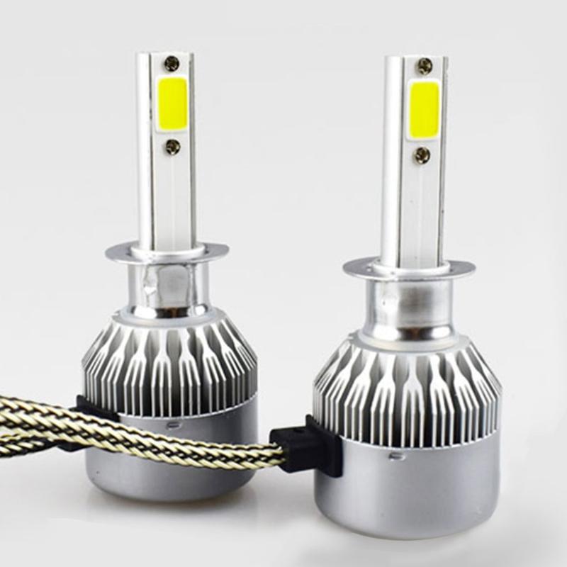 

Car Headlights Est 2 Pcs Led Headlight 6000K 36W 3800LM C6 Hi/Lo Beam Auto Bulbs