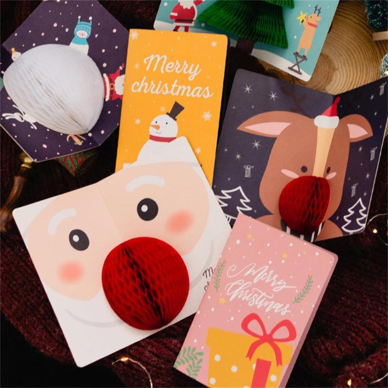 

Greeting Cards Paper 1 Set Premium Snowman Christmas Card Novelty Fine Texture For Home