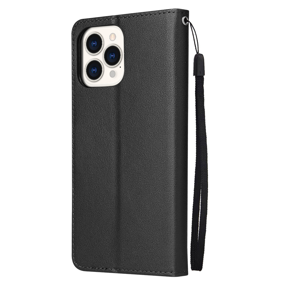 

Luxury Bus iness Leather Cases PU Leather Mobile Case For 13 pro max Black