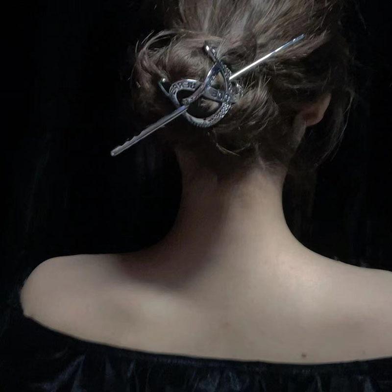 

Hair Clips & Barrettes Snake Hairpin Vintage Jewelry Silver 925 Stick Tiara Gothic Accessories 2021 Headbands Flower Sticks For Hoops Fine C, Golden;silver