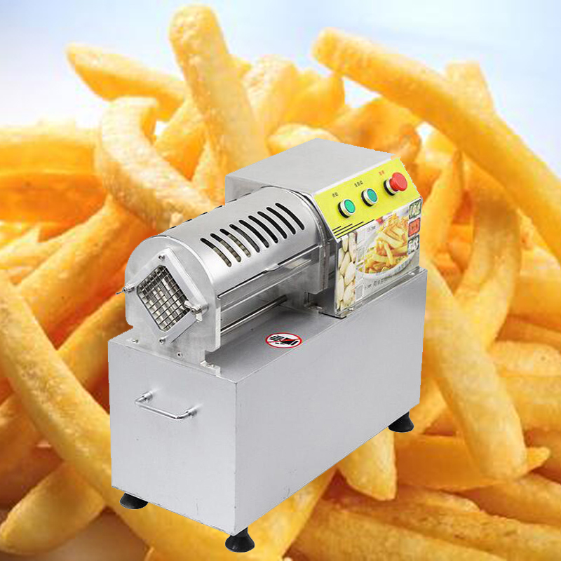 

Factory French fries cutter commercial electric potato chips slicer small vegetable fruit cutting machine 900W