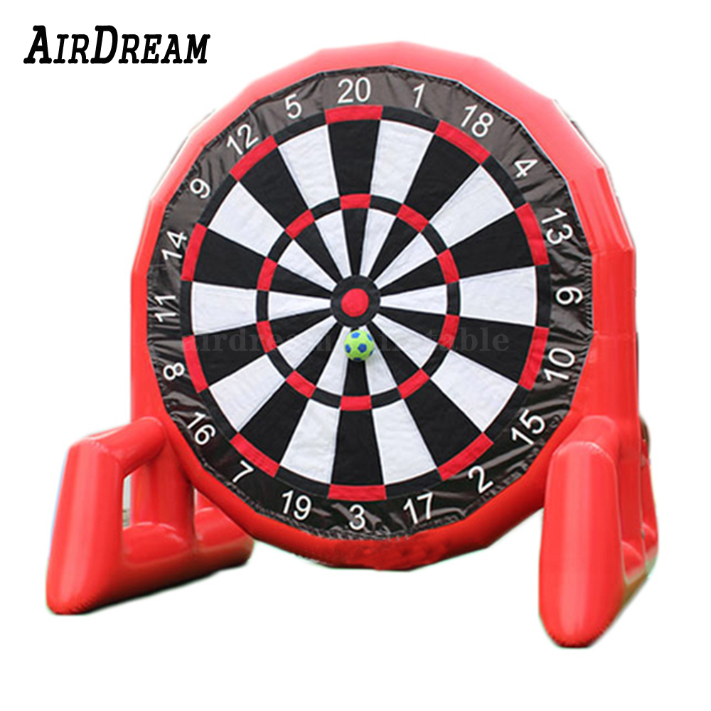 

PVC Red Inflatable Soccer Dart Board football target For shooting Sports Game Equipment