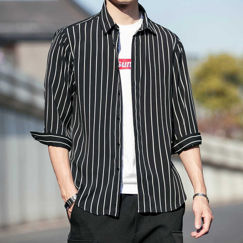 Black Vertical Striped Shirt Australia 