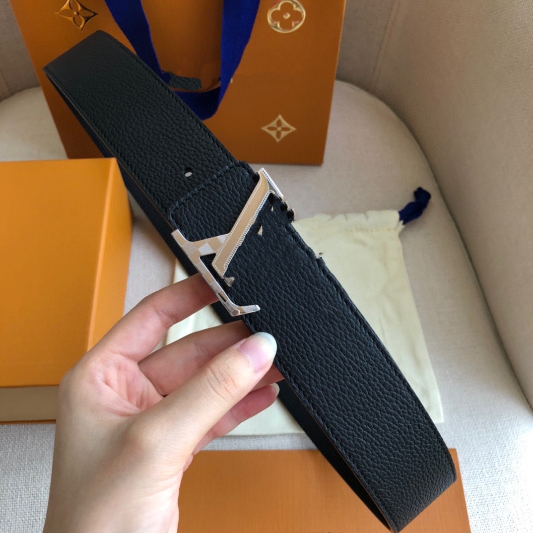 

2021 fashion large buckle belt, men's and women's high-quality belt, with good toughness, highlighting the high-grade, durable and exquisite gift box8678686, Black