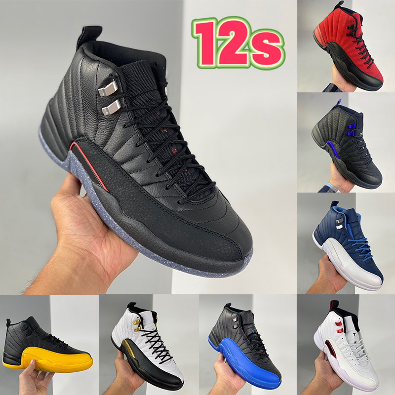 

Fashion Sneakers 12 12s mens Basketbal Shoes university blue Black Dark Concord utility twist reverse flu game Bordeaux indigo men trainers US 7-13, 26 playoffs