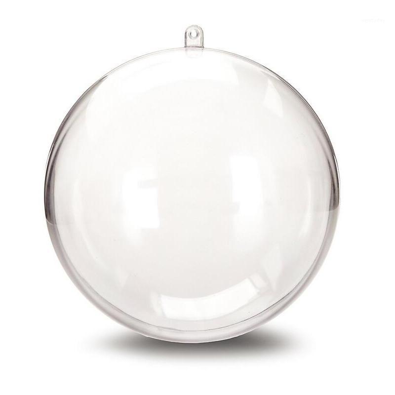 

Party Decoration 20pcs 90-120MM PS Clear Plastic Christmas Balls Ornaments Year's Tree Decorations Jewelry For Home House Craft Supplies