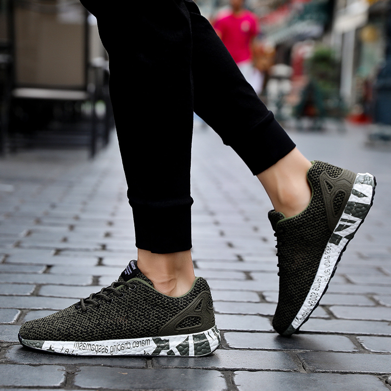 

Top Quality Summer Fashion Womens Mens Athletic Shoes Student Outdoor Sports Sneakers Black Green Grey Size 39-44 Code 58-0805