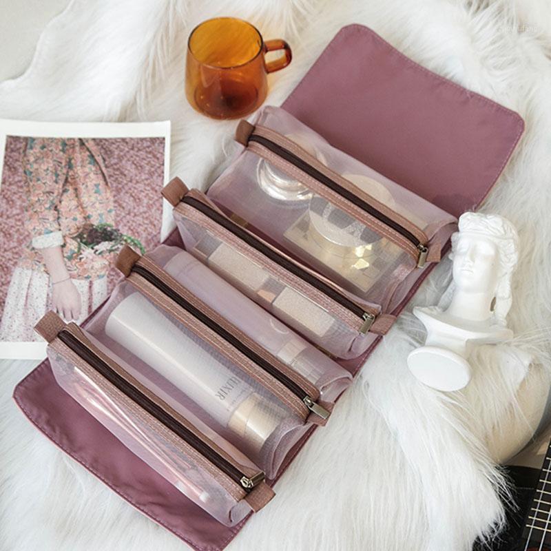 

Storage Bags Portable Women Make Up Cosmetic Bag Waterproof Beauty Case Organizer Toiletry Kits Wash Travel Essential