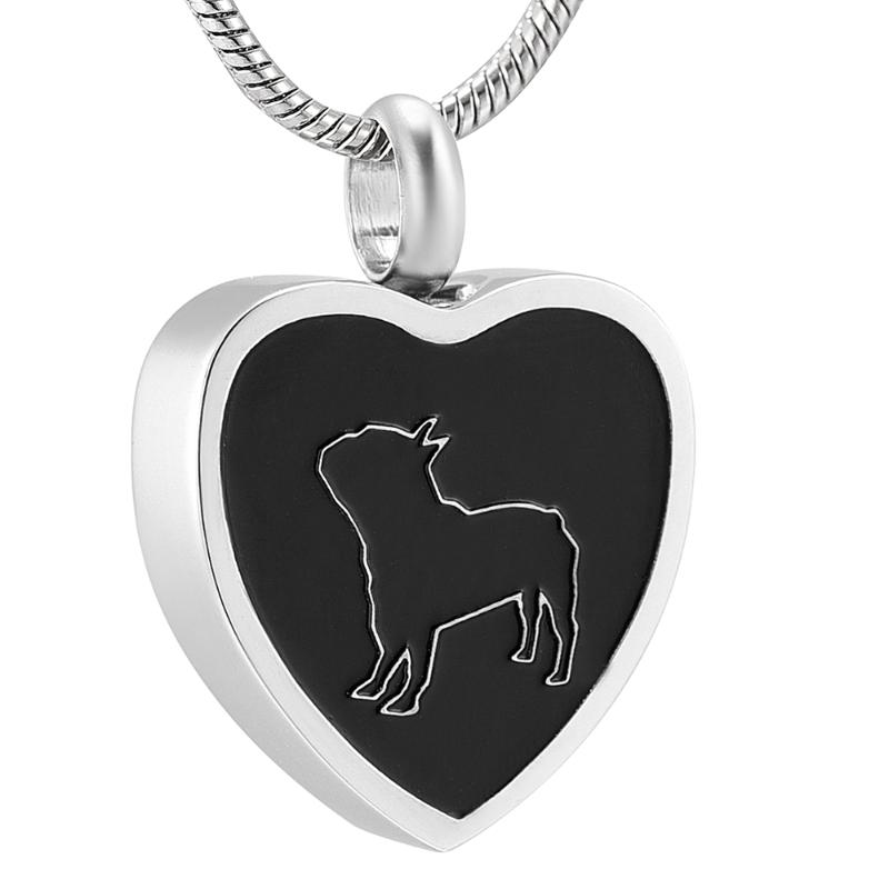 Pendant Necklaces LKJ11326 Free Filling Kit & Instructions, Engravable Heart Cremation Urn Memory Necklace Stainless Steel Jewelry-image-708543307