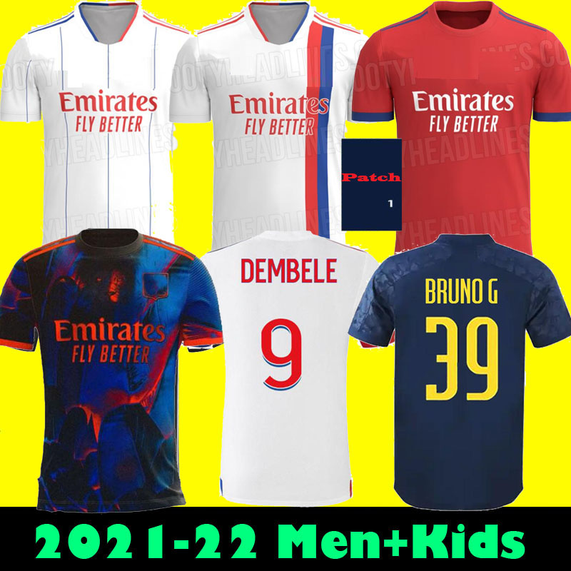 

Top 21 22 Maillot Lyon Soccer Jersey 2021 2022 Olympique Lyonnais fourth OL football shirts TRAORE MEMPHIS men kids kits equipment BRUNO G, Green