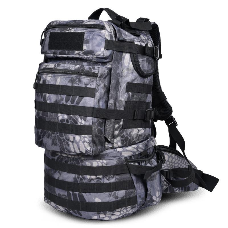 

Backpack Large Capacity 50 L Students Travel Bag Computer Casual Water Proof Military Fashion Free Holograms, Khaki