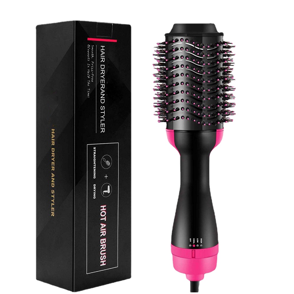 

1000W Hot Air Brush Hair Dryer Brush Styler and Volumizer Hair Straightener Curler Roller Electric Ion Blow Dryer Combs