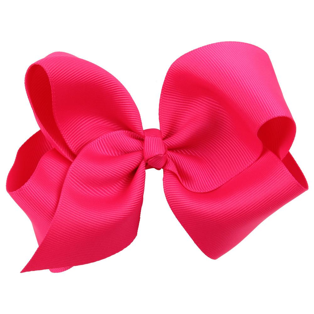 

2021 16 Colors New Fashion Boutique Ribbon Bows For Hair Bows Hairpin Hair accessories Child Hairbows flower hairbands girls cheer bows, Red