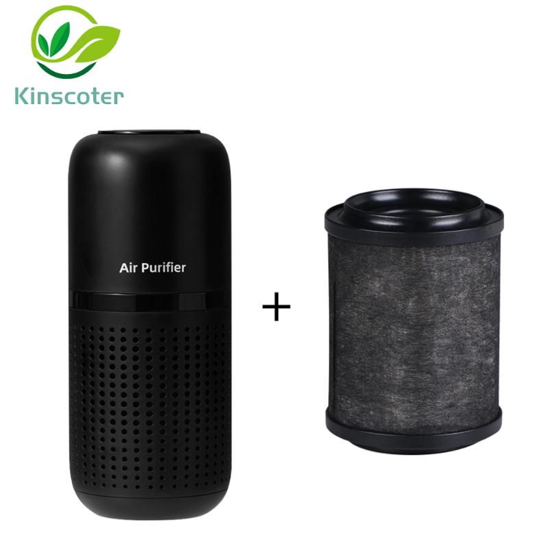 

Air Purifiers Kinscoter Negative Ion Purifier For Home Car Desktop Portable Rechargeable Purification Cleaner With Filter Replacement