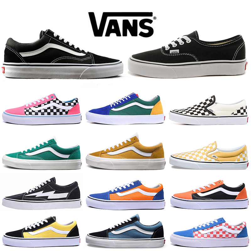 

VAN Canvas Shoes Old Skool Fear of God Sk8 Hi Running Shoe Triple White Black Slip on Skateboard Men Women Sports Sneakers Breathable Wholesale