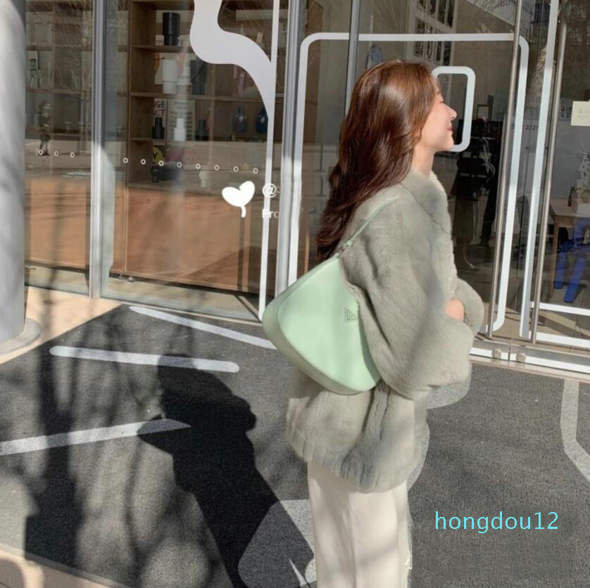 

2021 High Street Women Underarm PR Small Shoulder Bag Tide Korean Four Seasons European American style versatile, Black