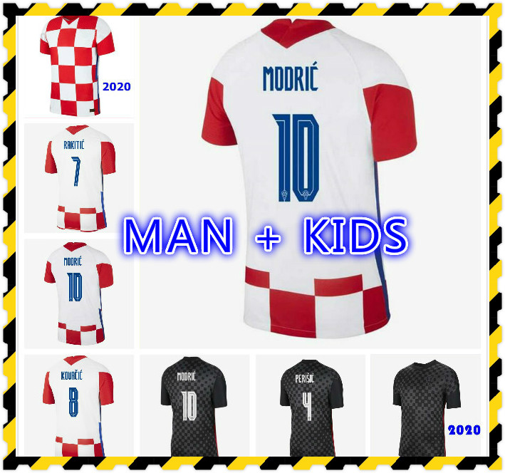 

2021 soccer jersey Hrvatska MODRIC MANDZUKIC RAKITIC PERISIC KALINIC 20 21 national football shirts kit Thailand quality, 2020 away - men
