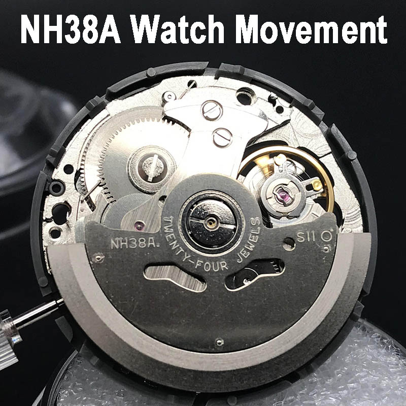 

Japan NH38A Mechanical Movement High Quality Brand Automatic Self-winding Movt Replacement NH38 24 Jewels Import Mechanism