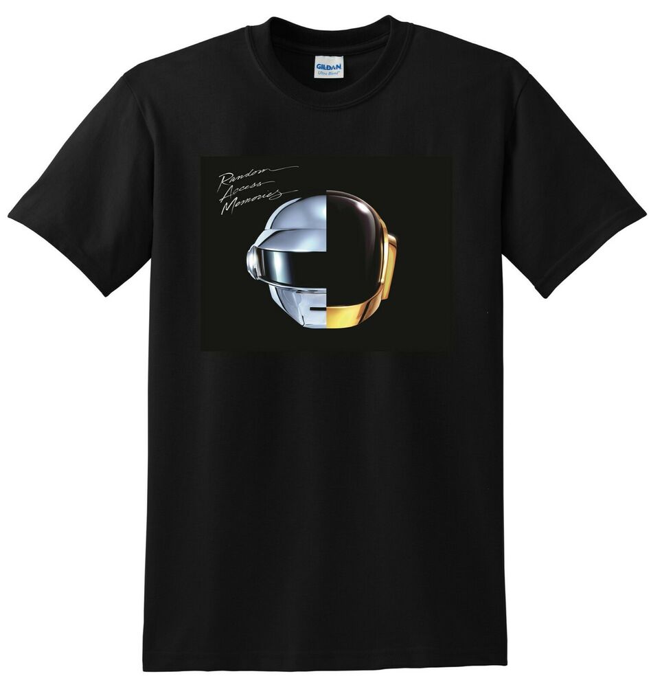 

DAFT PUNK T SHIRT random access memories vinyl cd cover SMALL MEDIUM LARGE or XL, White;black