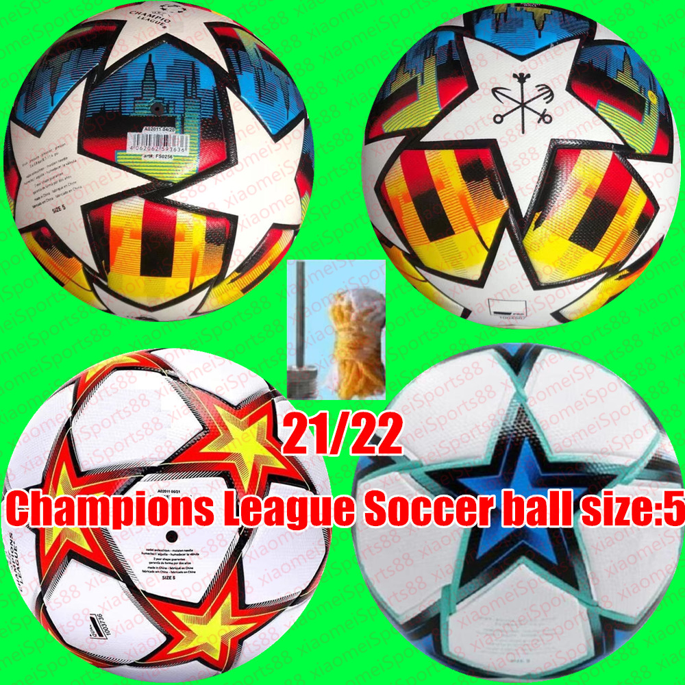 

21 22 European champion Soccer ball size 5 2021 2022 UEFAS Final KYIV PU size 5 League balls granules slip-resistant football