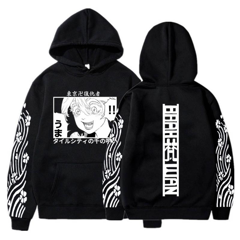 

Men' Hoodies & Sweatshirts Tokyo Revengers Kawaii Senju Kawaragi Print Sweatshirt Men Women Fashion Oversized Hoodie Anime Clothes, Black