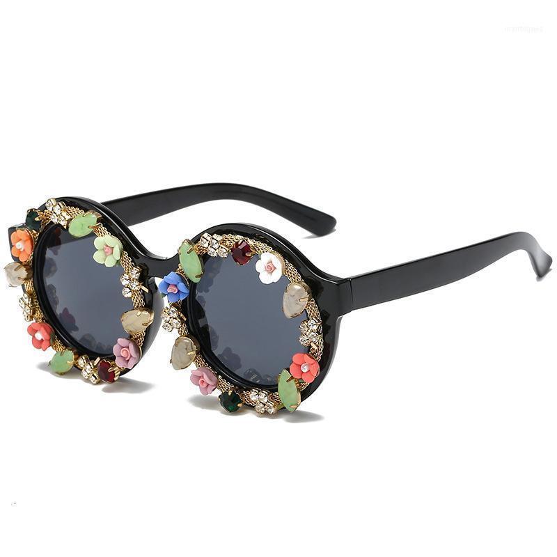 

Sunglasses Handmade Baroque Women Diamond Flower 2021 Eyewear Brand Design Sun Glasses Outdoors Casual Fashion Accessories Oculo1