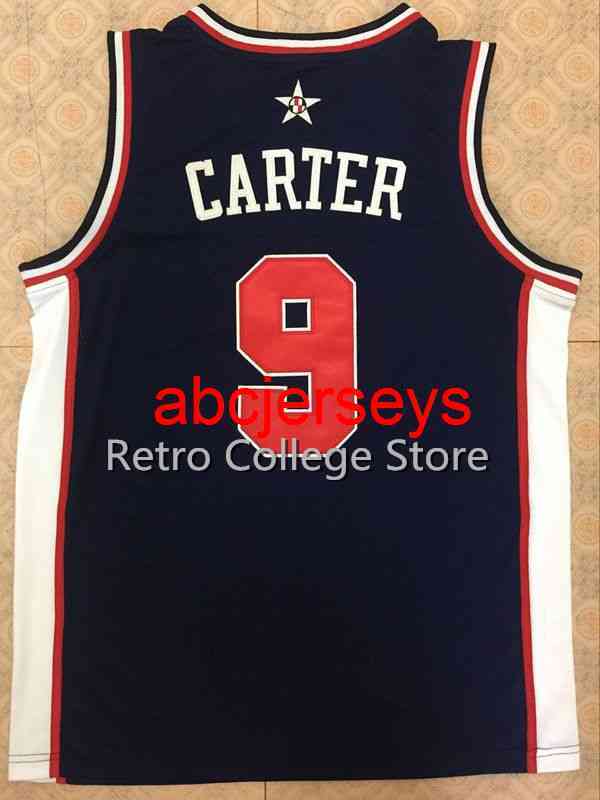

#9 Vince Carter #10 KEVIN GARNETT Basketball Jersey Retro Throwback Basketball Jersey Customize any size number Ncaa XS-6XL, 9 bule
