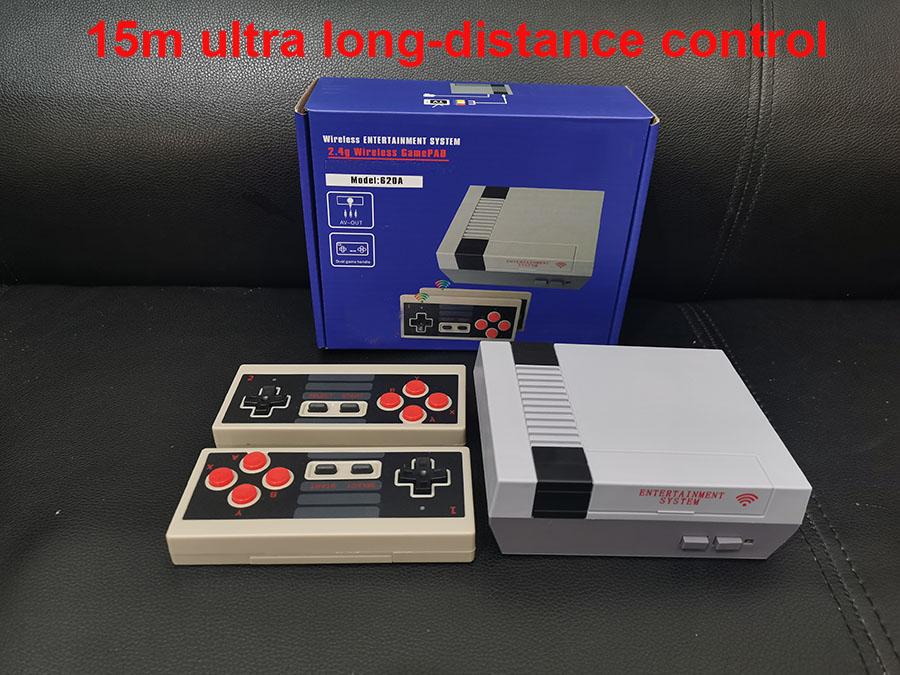 

wifi 620 in 1 New 8 Bit 2.4G Wireless Video Game Console can store 620 games Retro TV Console Box AV Output Dual Player Controller