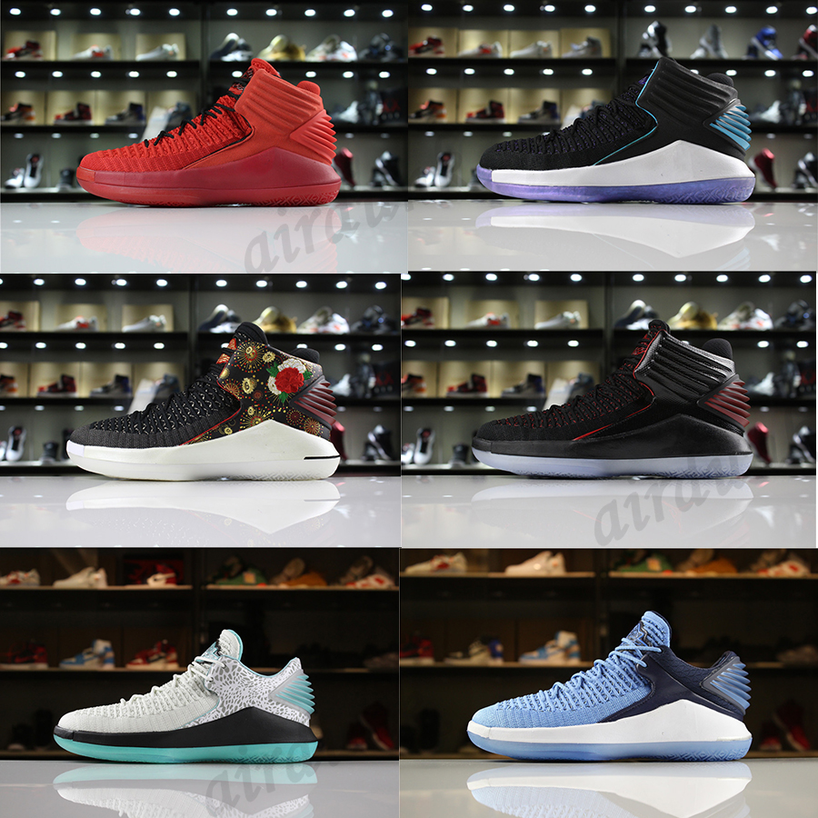 

[With box]2021 Original Jumpman 32 Mens union Basketball Shoes Top Quality Gym University 32s men Finale XXXII HIGH LOW trainers sports sneakers size 40-46