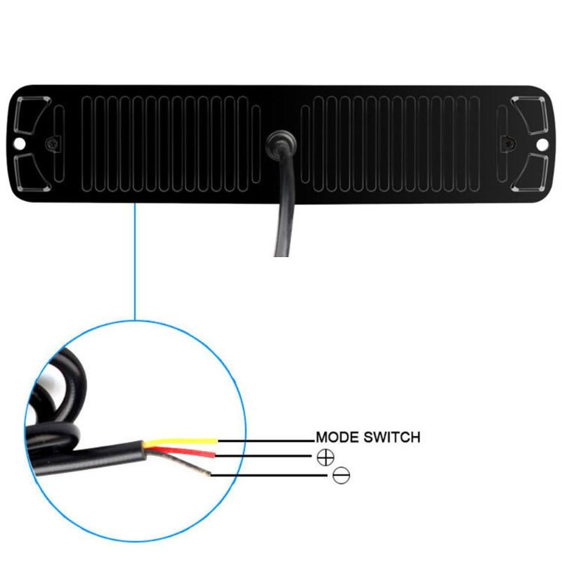

Car Headlights ABS Side Marker Light Flashing Hazard Beacon Lamps Yellow+White+Yellow