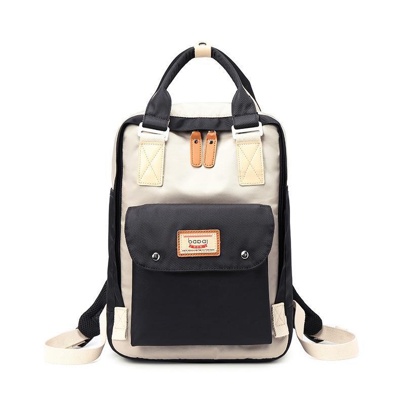 

female fashion backpack lapschool bag solid color casual large for teenage girls women shoulder