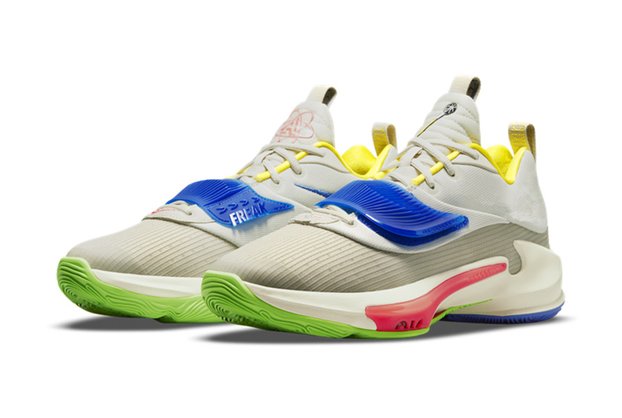 

Freak 3 Primary Colors Men Women Basketball Shoes 2021 High Qualtiy Orange Blue White Sports Shoe Sneakers With Box Size US4-US12