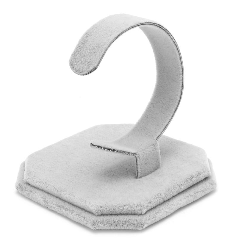 

Watch Boxes & Cases Velvet C Type Design Jewelry Bracelet Bangle Display Rack Stand Holder, Black;blue