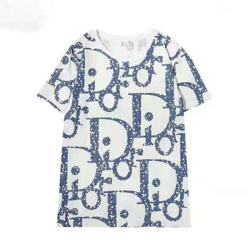 

T Shirt Casual Style Women Men S Clothing Polyester Material Letter Pattern Short Sleeve Tees & Polos, White;black