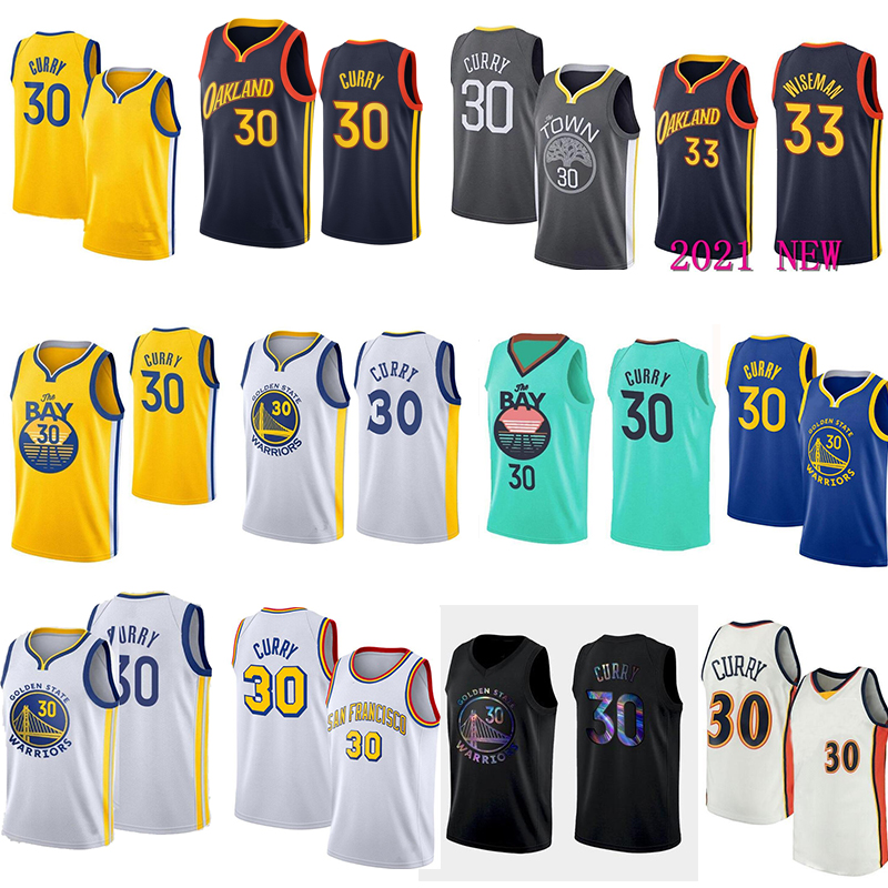 

NBAGoldenStateWarriorsBasketball Jerseys Stephen 30 Curry James 33 Wiseman Draymond 23 Green Andre 9 lguodala Klay 1, Black;red