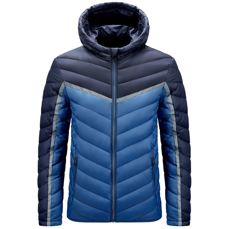 

Down popular vest hooded cotton jacket men's winter coat, Black