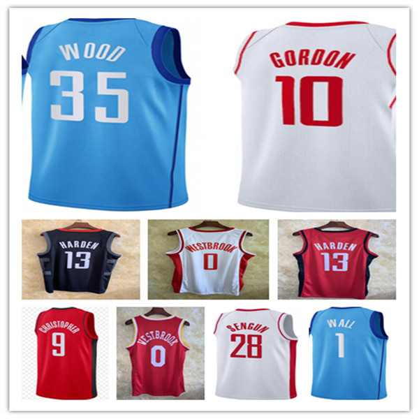 

Printed Houston Christian 35 Wood Basketball Jersey Jalen 0 Green Eric 10 Gordon Kevin 3 Porter Jr. Jae'Sean 8 Tate Alperen Sengun Daniel Theis 75th City Earned Edition, Man red