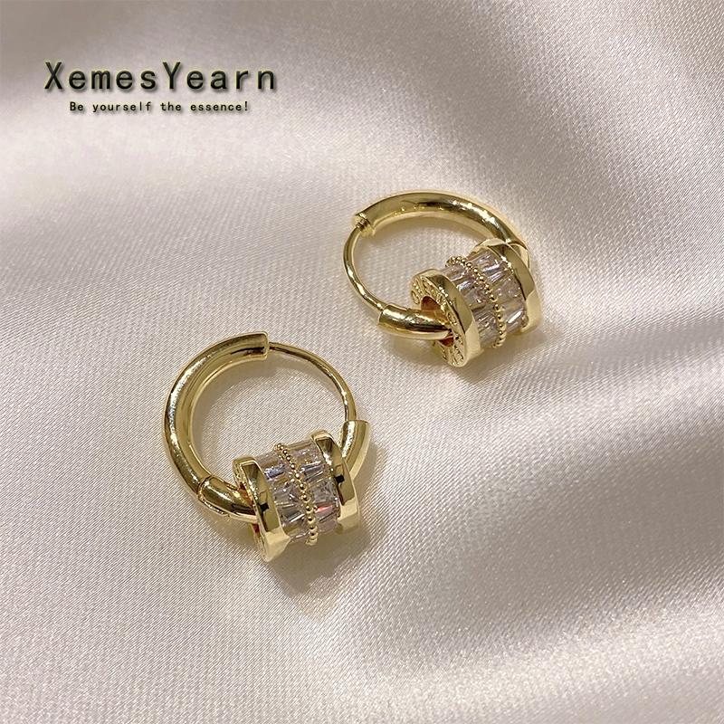 

Dangle & Chandelier Exquisite And Luxurious Micro Inlaid Zircon Round Pendant Earrings Korean Fashion Jewelry Party Girls Sexy Accessories F, Silver