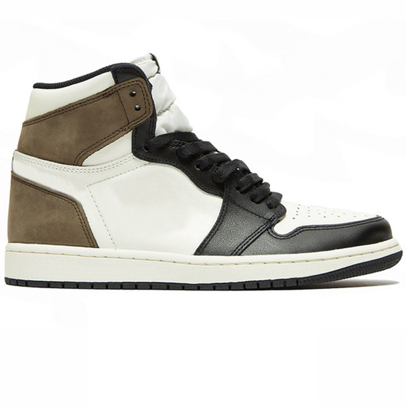 

jumpman 1 1s HIGH OG Basketball shoes for men women Chicago Pine Green White Shadow Game Royal Bred Toe Dark Mocha mans trainers tennis sports sneakers with box, Shoelace