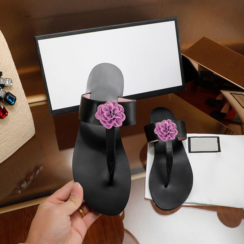 

Slippers Luxury designer ladies sandals flip flops Top Qulity Draw String Summer Slides Flat Male ZGD4, Red