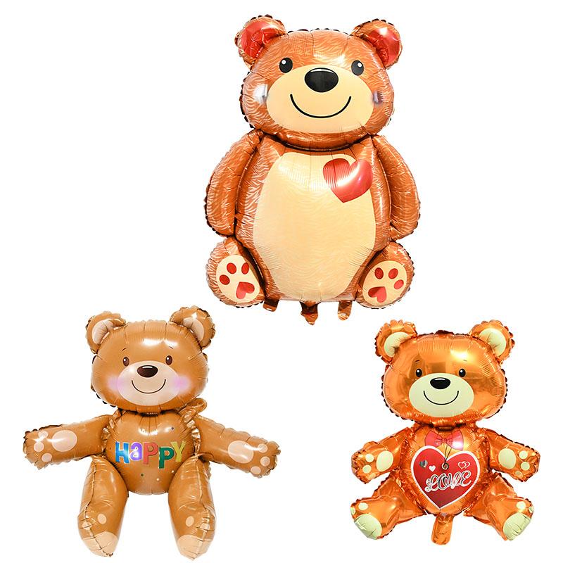 Fête décoration grande 3d amour coeur balloons ballons heureux anniversaire dessin animé air hélium balton mariage valentines jour jouets enfants